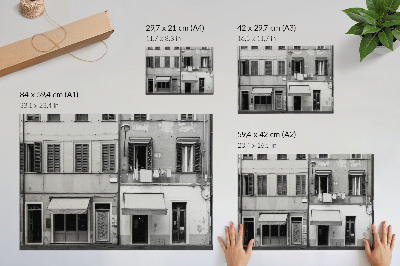 Plakat mit Motiv Stadtarchitektur