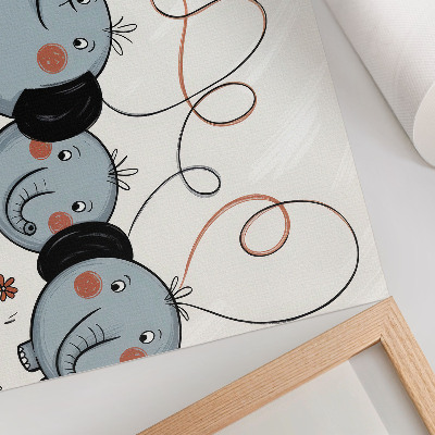 Poster mit Elefantenillustration