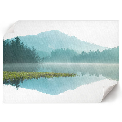 Poster mit Druck einer Berglandschaft