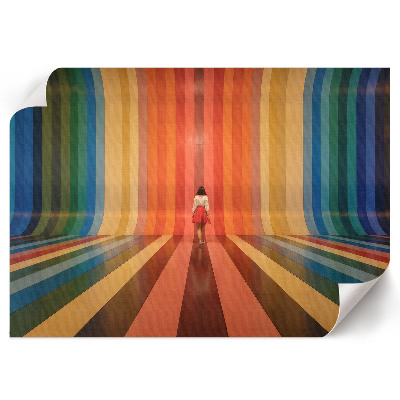 Poster mit Regenbogenstreifen