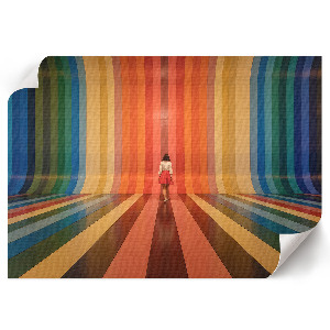 Poster mit Regenbogenstreifen