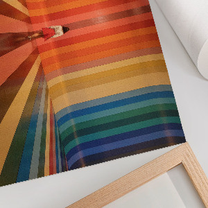 Poster Regenbogenstreifen
