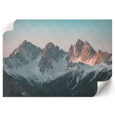 Poster mit Berglandschaft