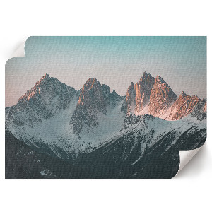 Poster mit Berglandschaft