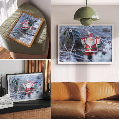 Poster mit Druckmotiv Weihnachtslandschaft