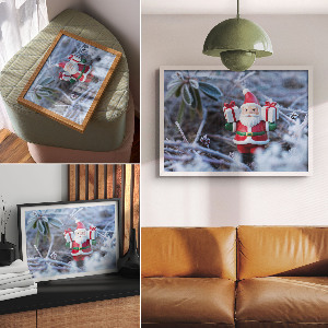 Poster mit Druckmotiv Weihnachtslandschaft