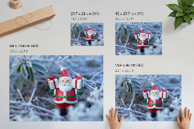 Poster mit Druckmotiv Weihnachtslandschaft