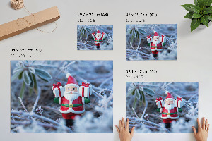 Poster mit Druckmotiv Weihnachtslandschaft