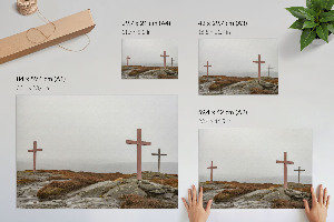 Poster Neblige Landschaft