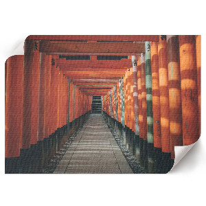 Wandposter mit Motiv eines Tunnels in Asien