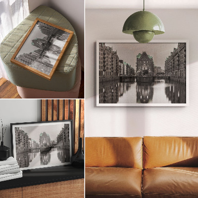 Plakat mit Motiv 'Stadtkanal'