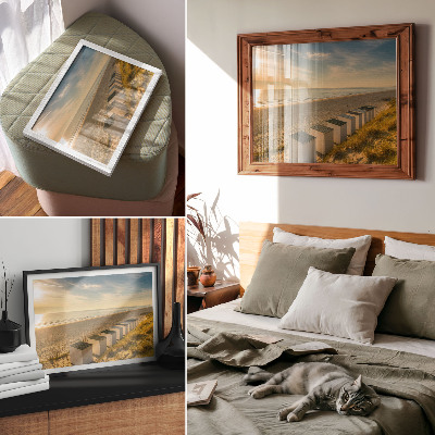 Wandposter mit Strandlandschaft