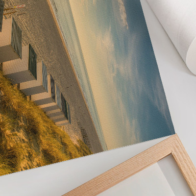 Wandposter mit Strandlandschaft