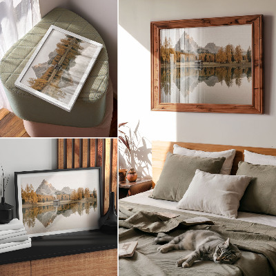 Poster mit Motiv einer Herbstlandschaft