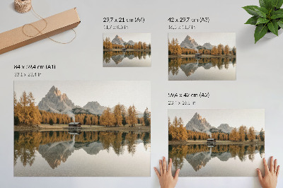 Poster mit Motiv einer Herbstlandschaft