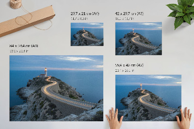 Poster mit Meereslandschaft