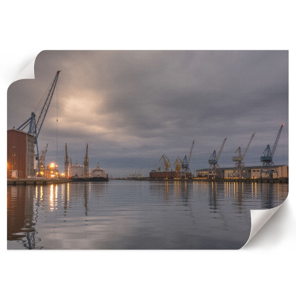 Poster mit Motiv einer Industrielandschaft