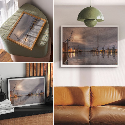 Poster mit Motiv einer Industrielandschaft