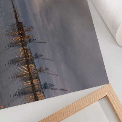 Poster mit Motiv einer Industrielandschaft