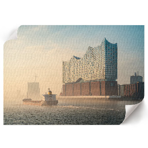 Plakat mit Stadtlandschaft
