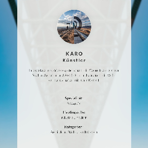 Plakat mit Stadtlandschaft
