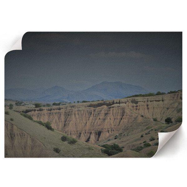 Plakat mit Berglandschaft