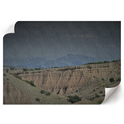 Plakat mit Berglandschaft