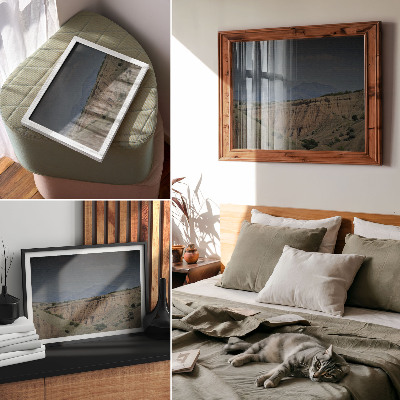 Plakat mit Berglandschaft