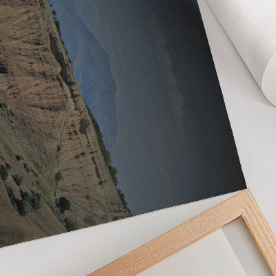 Plakat mit Berglandschaft