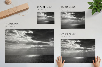 Poster mit Meereslandschaft