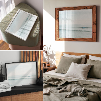 Wandposter mit Motiv Meereswellen