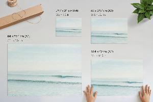 Wandposter mit Motiv Meereswellen