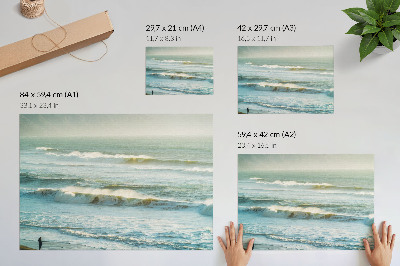 Poster mit Meereslandschaft