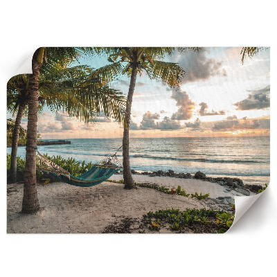 Wandposter mit Motiv eines tropischen Strandes