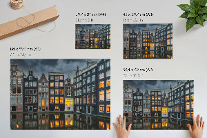 Poster mit Motiv 'Stadtkanal'