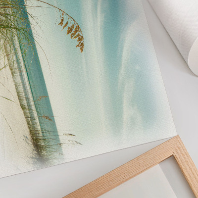 Wandposter mit Motiv eines ruhigen Strandes