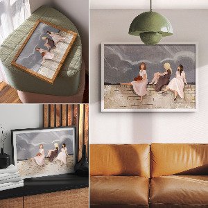 Poster bilder Frauen zusammen