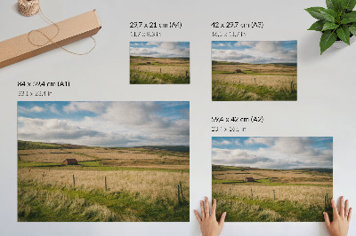 Poster mit ländlicher Idylle