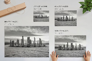 Plakat mit Steinformation