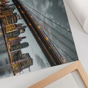 Poster mit Nachtpanorama