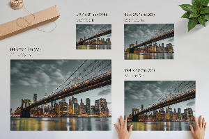 Poster mit Nachtpanorama