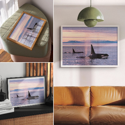 Poster mit Druck einer Meereslandschaft