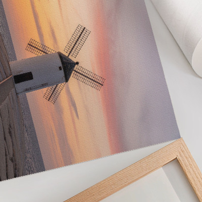 Plakat „Windmühle am Meer”