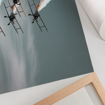 Poster mit Druckmotiv von Luftformationen