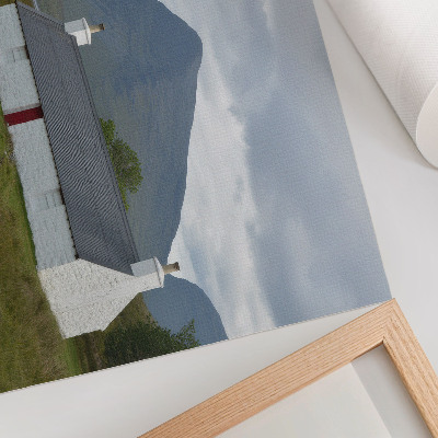 Poster mit Motiv einer Berglandschaft
