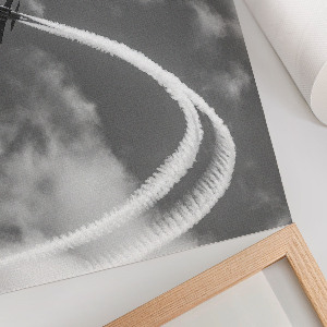 Poster mit Motiv eines fliegenden Vogels am Himmel
