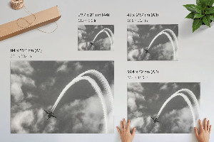 Poster mit Motiv eines fliegenden Vogels am Himmel