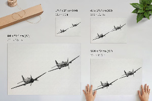 Wandposter Schwarze Flugzeuge