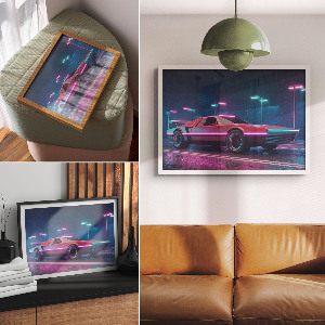 Poster bilder Neonauto