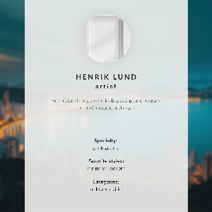 Poster Stadt bei Nacht